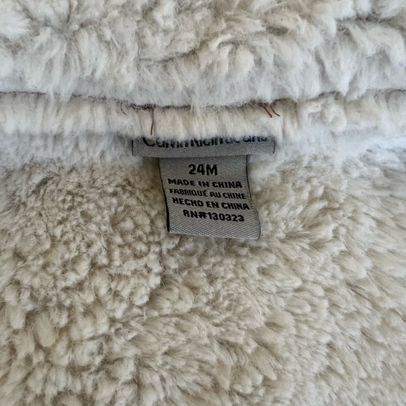 Kids Calvin Klein Suede and Sherpa Vest | 24 Months - Picture 2 of 5